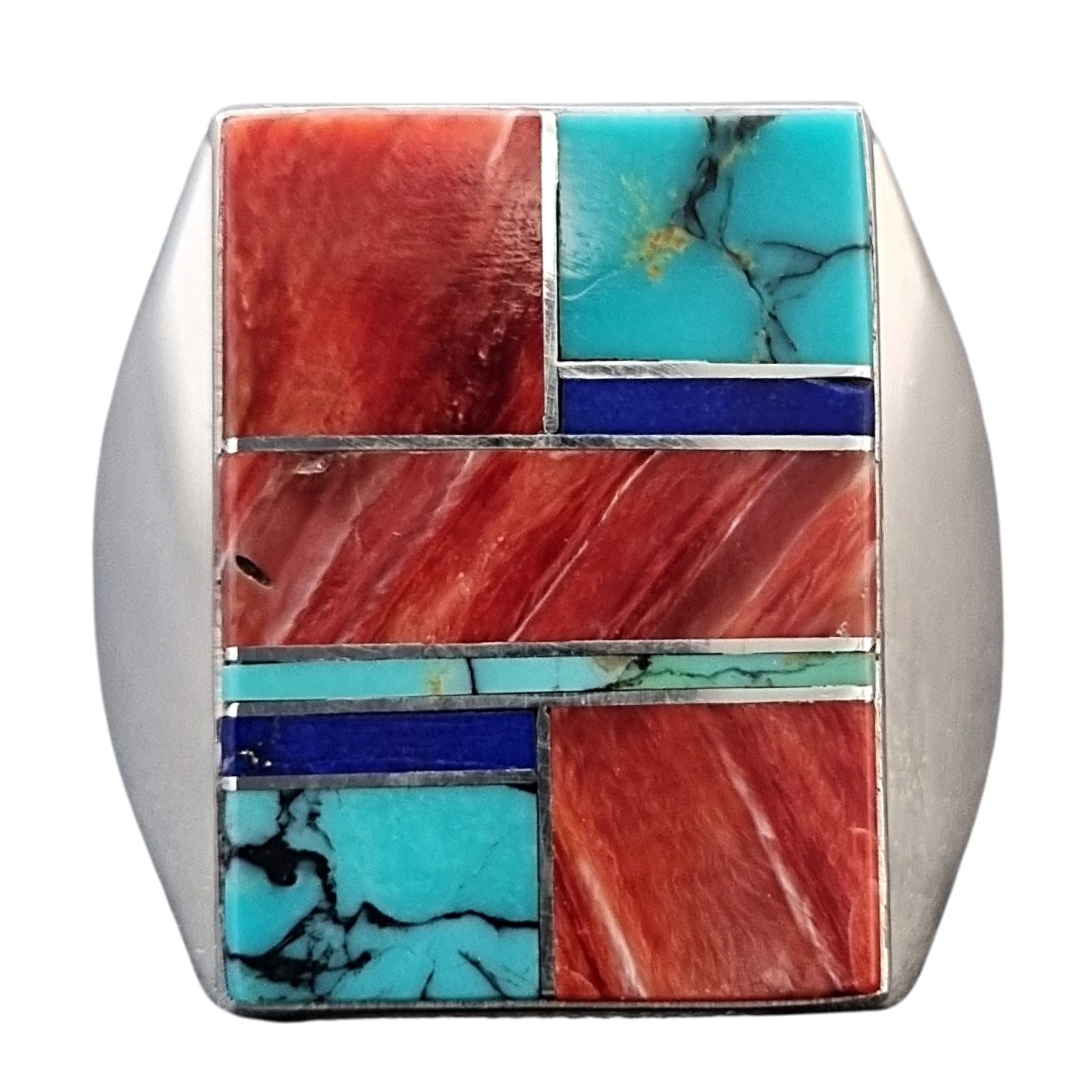 Navajo Mens Inlaid Ring - Sacred by Design