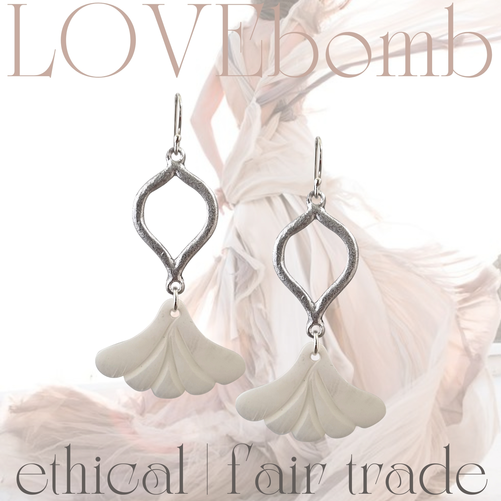 LOVEbomb Shell & Flame Earrings - Image 4