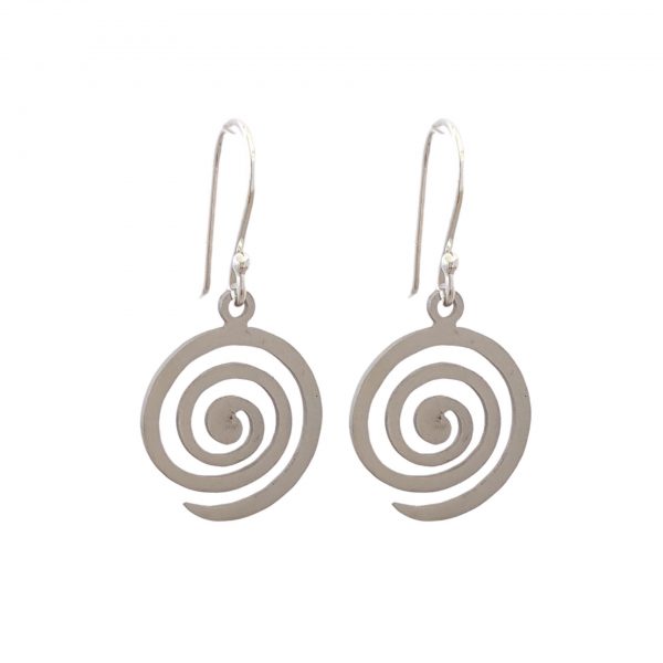 Salt of the Blue Laser Cut Spiral Earrings