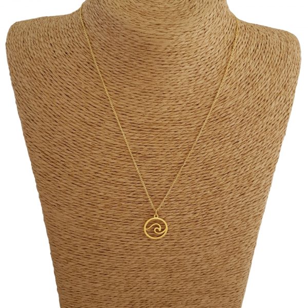 Salt of the Blue Wave Necklace Gold - Image 5