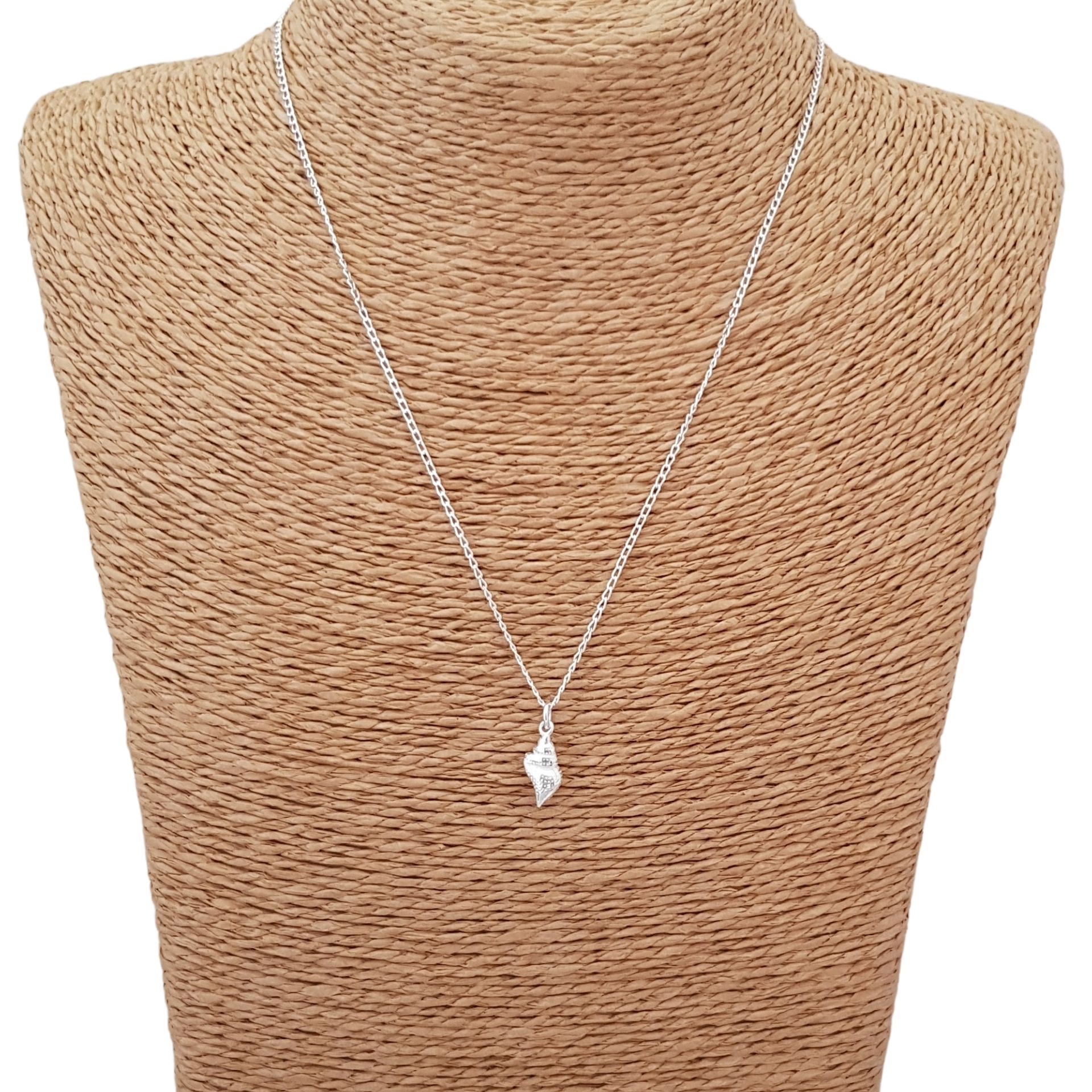 Salt of the Blue Sterling Silver Conch Shell Necklace - Image 5