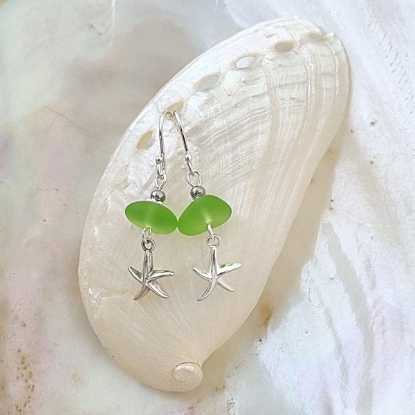 Salt of the Blue Sea Glass Earring #10