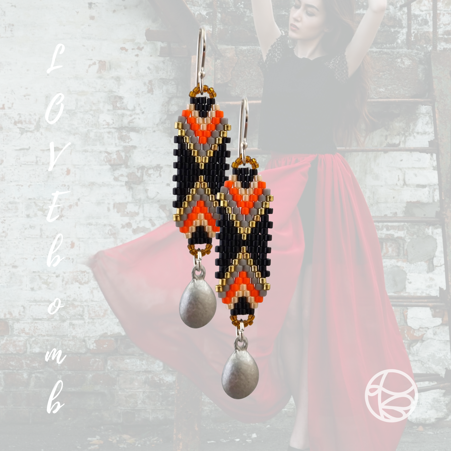 LOVEbomb Seed Bead Earrings - Image 4