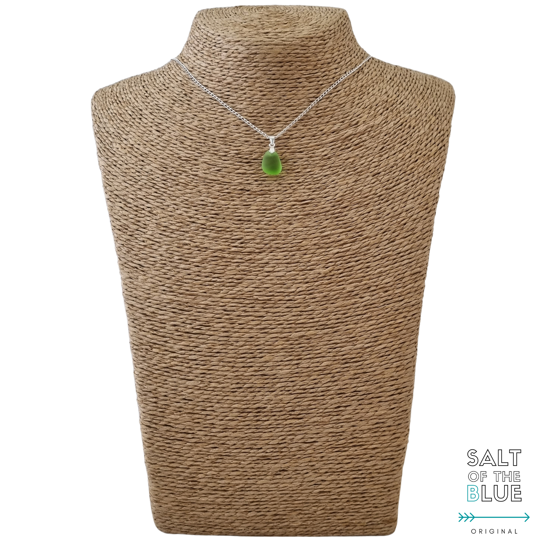 Salt of the Blue Sea Glass Necklace #12 - Image 4