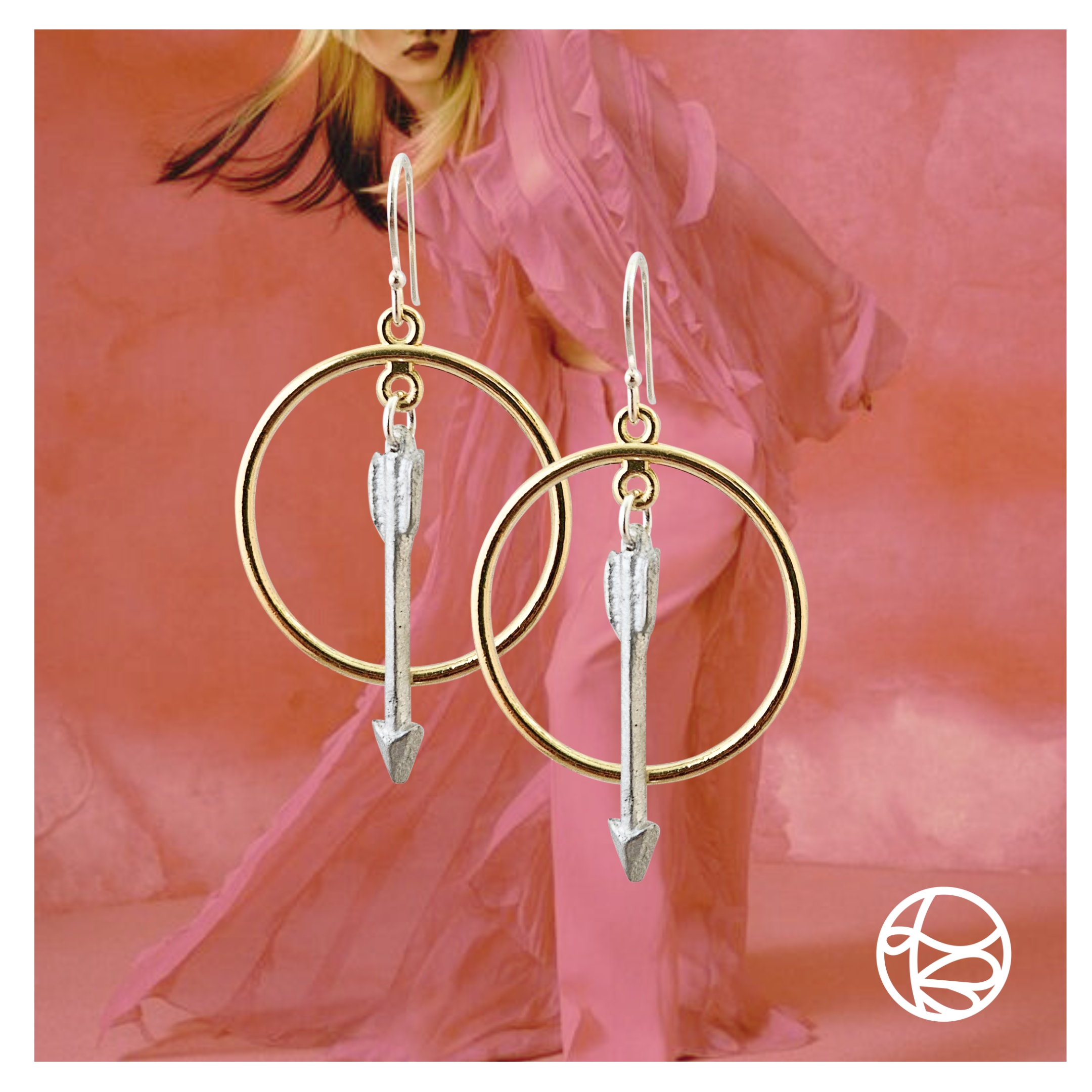 LOVEbomb Gold & Arrow Earrings - Image 4